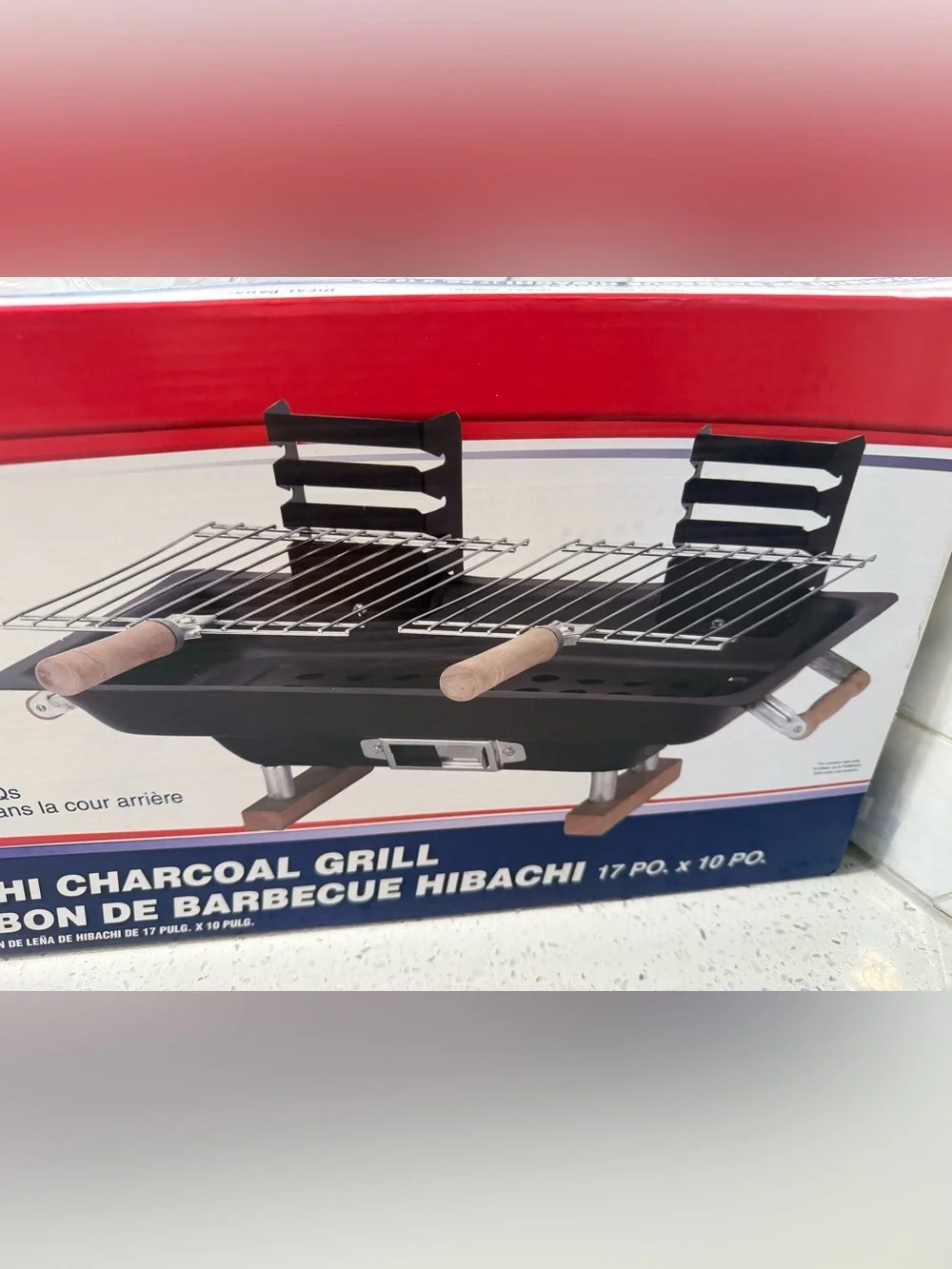 Marsh Allen 17” Hibachi Charcoal Grill Black Tabletop New & Campfire Cookbook - Picture 6 of 7